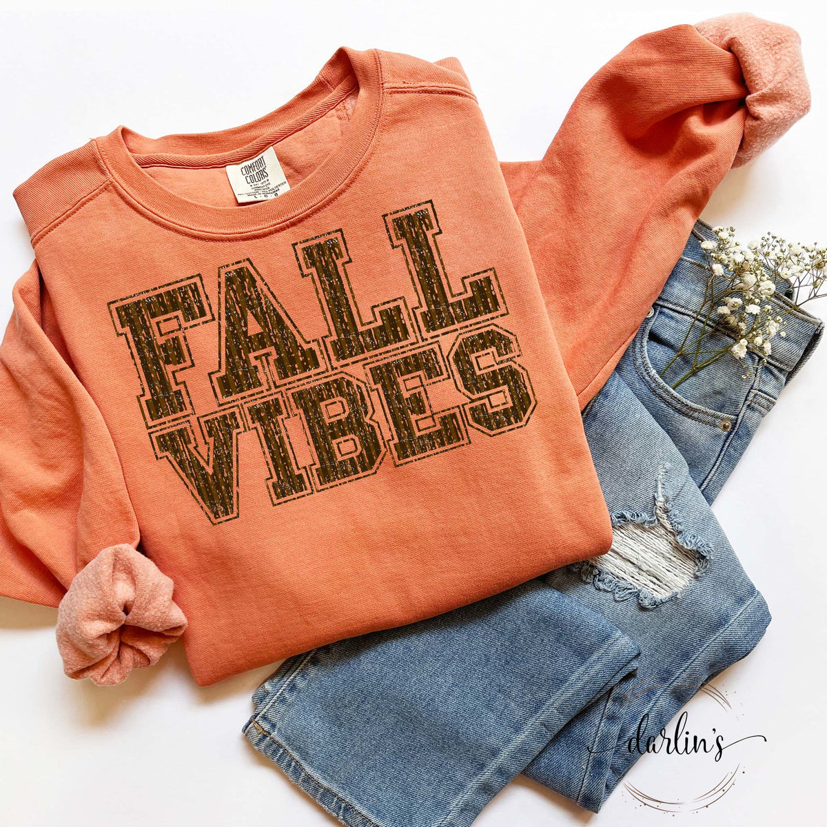 PEP RALLY FALL VIBES BROWN Shirt