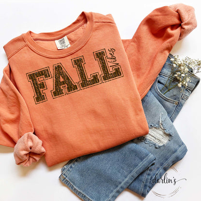 PEP RALLY FALL VIBES BROWN SCRIPT Shirt