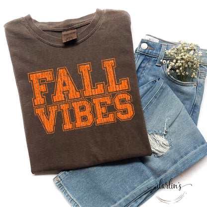 PEP RALLY FALL VIBES ORANGE Shirt