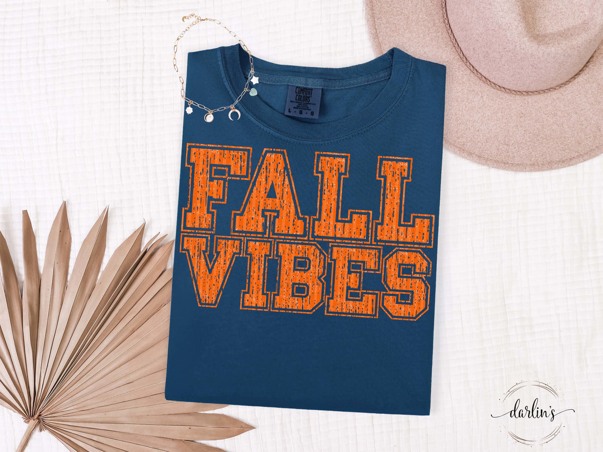PEP RALLY FALL VIBES ORANGE Shirt