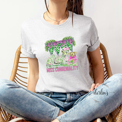 Preppy Cheetah Miss Congeniality Shirt