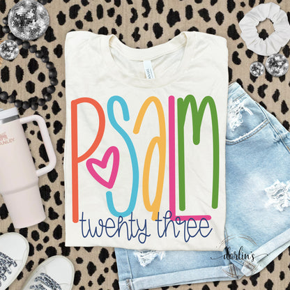 Psalm 23 Lettering Shirt