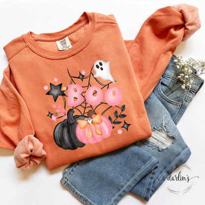 Pink And Black Halloween Shirt