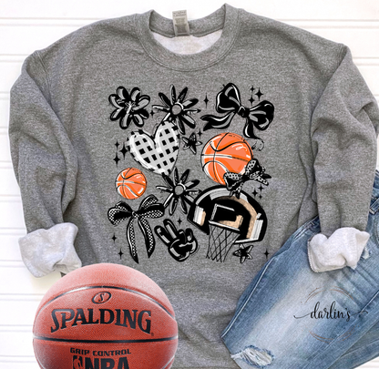 Play Ball Basketball Collage - 16 Colors Available