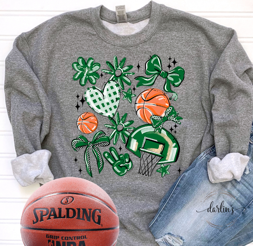 Play Ball Basketball Collage - 16 Colors Available