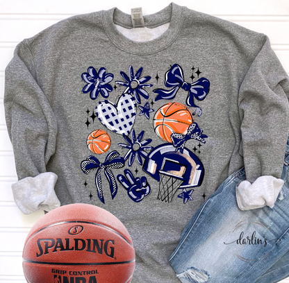 Play Ball Basketball Collage - 16 Colors Available