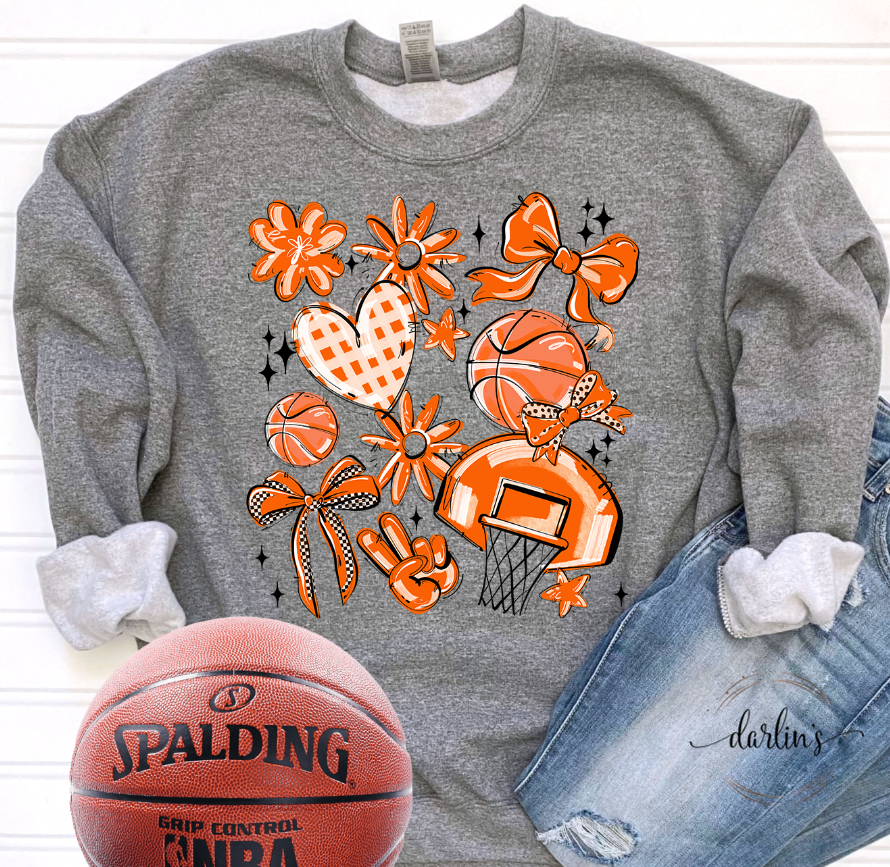 Play Ball Basketball Collage - 16 Colors Available