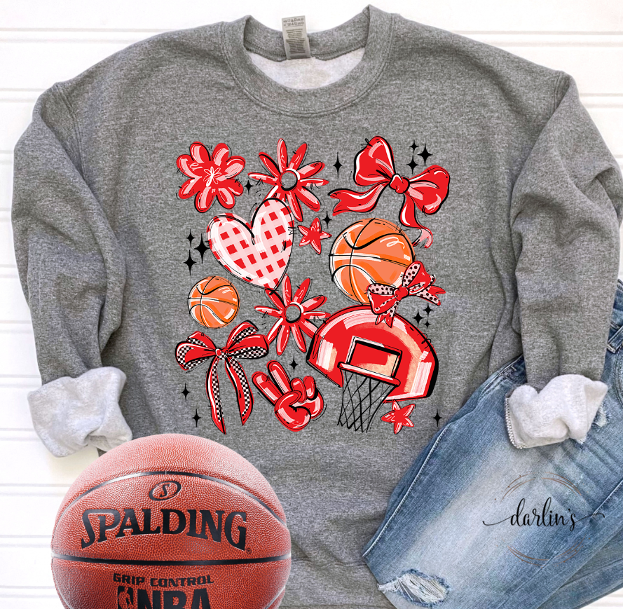 Play Ball Basketball Collage - 16 Colors Available