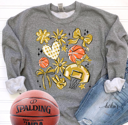 Play Ball Basketball Collage - 16 Colors Available