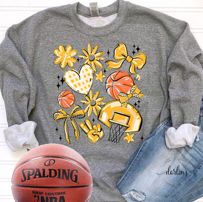 Play Ball Basketball Collage - 16 Colors Available