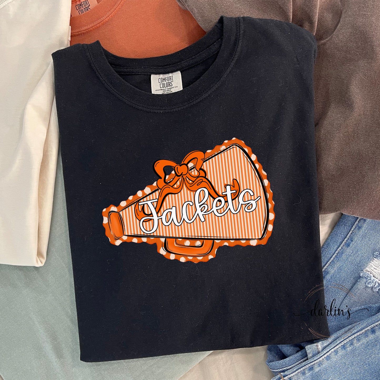 Prepster Megaphone And Bow - Jackets - Orange