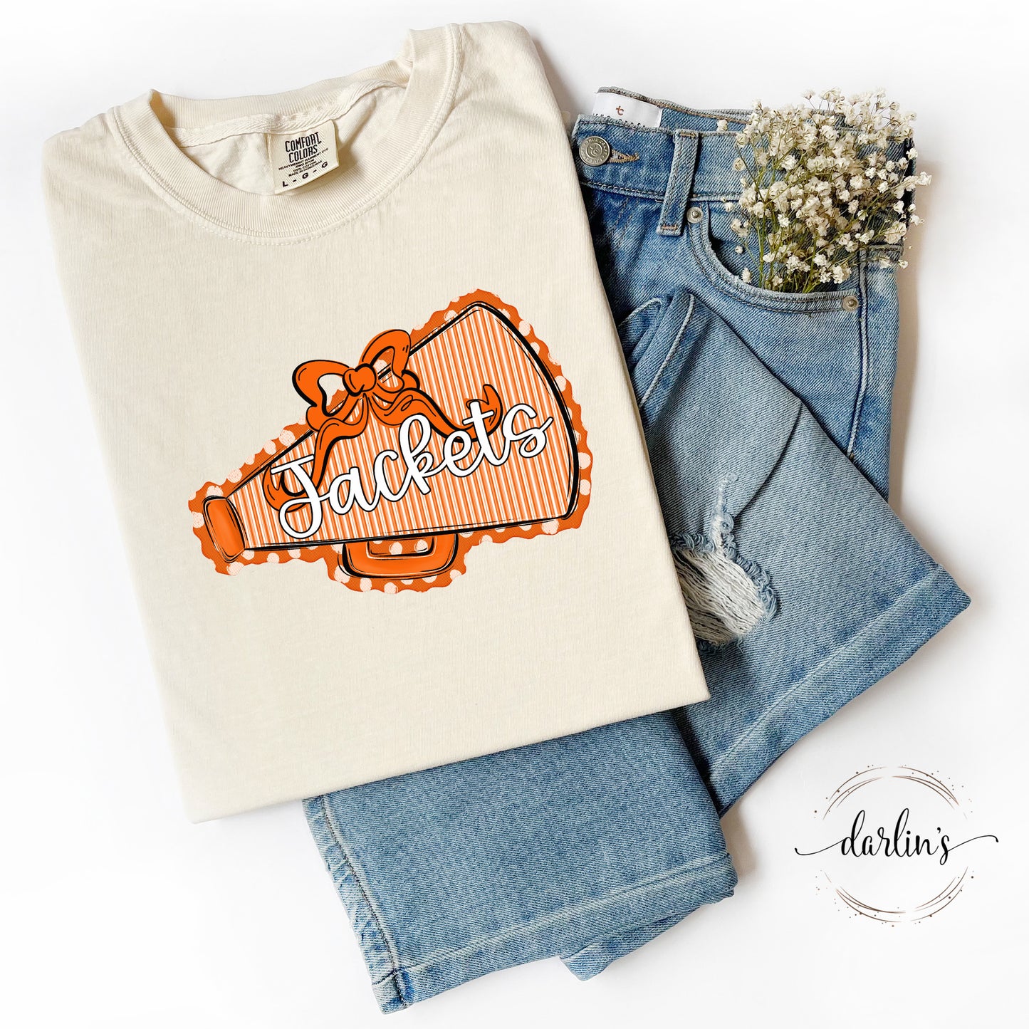 Prepster Megaphone And Bow - Jackets - Orange