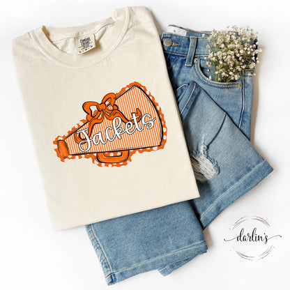 Prepster Megaphone And Bow - Jackets - Orange