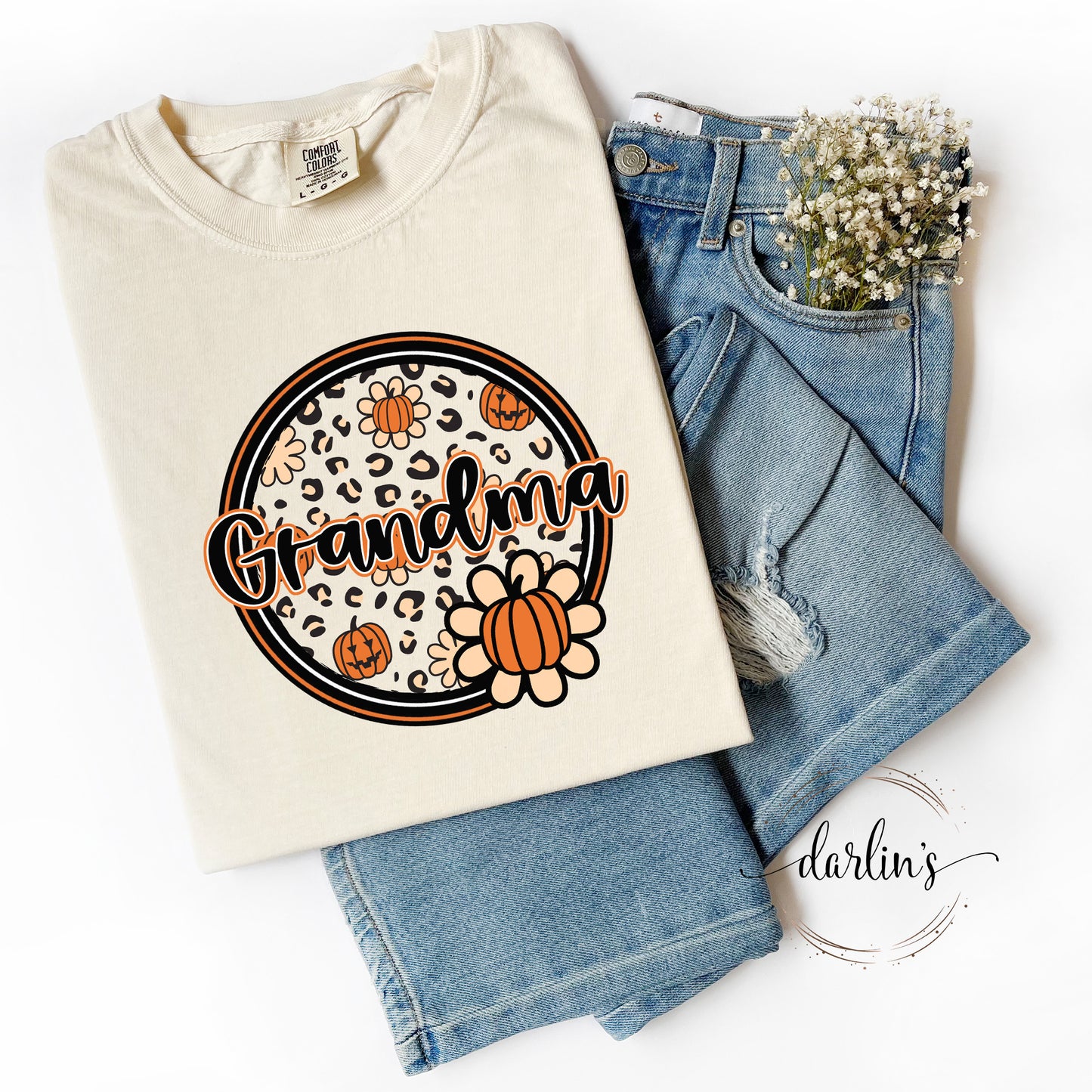 Pumpkin Name Circle Shirt - Customizable