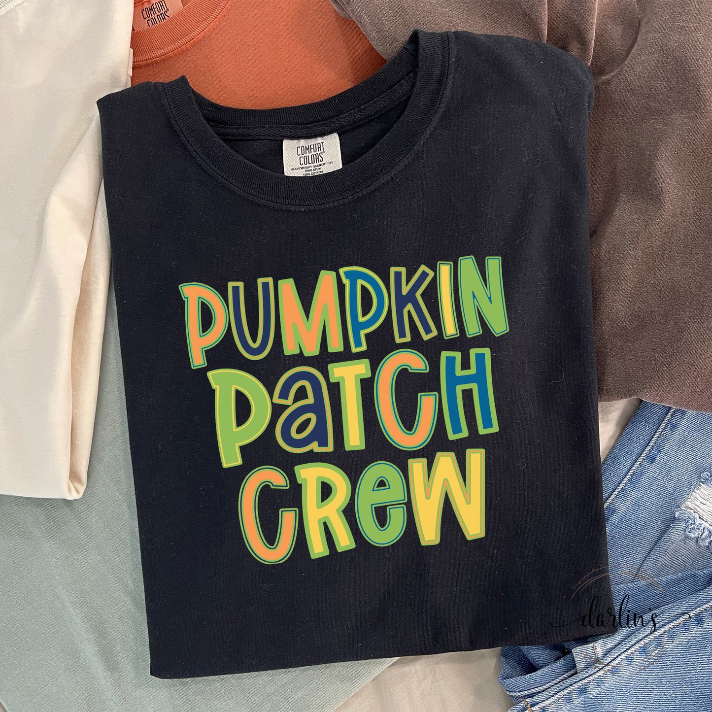Pumpkin Patch Crew Fall Colors Shirt