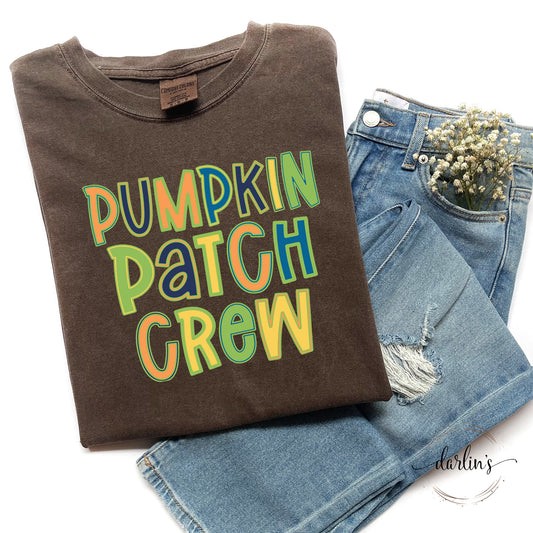 Pumpkin Patch Crew Fall Colors Shirt