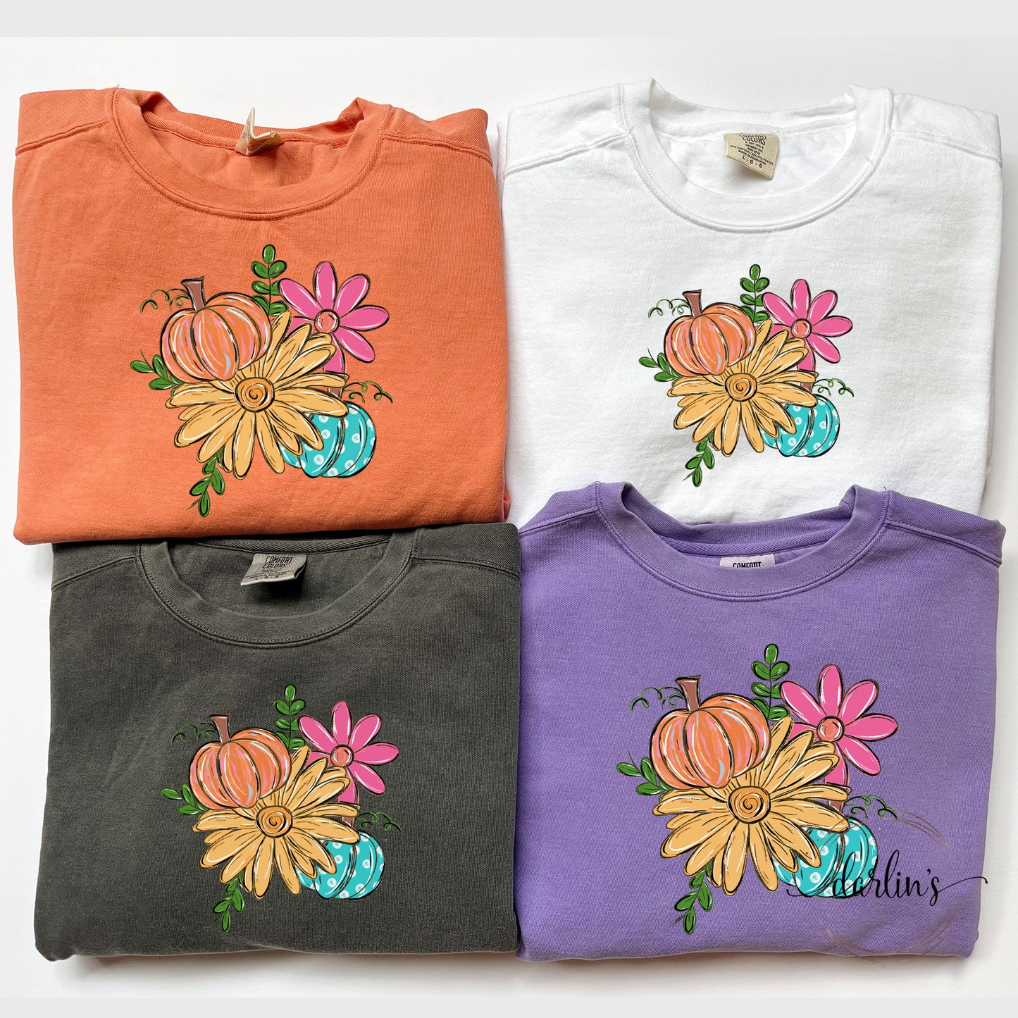 Pumpkin And Sunflower Collage Shirt