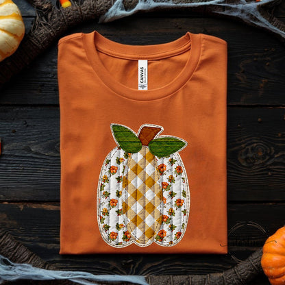Quilted Pumpkin Shirt