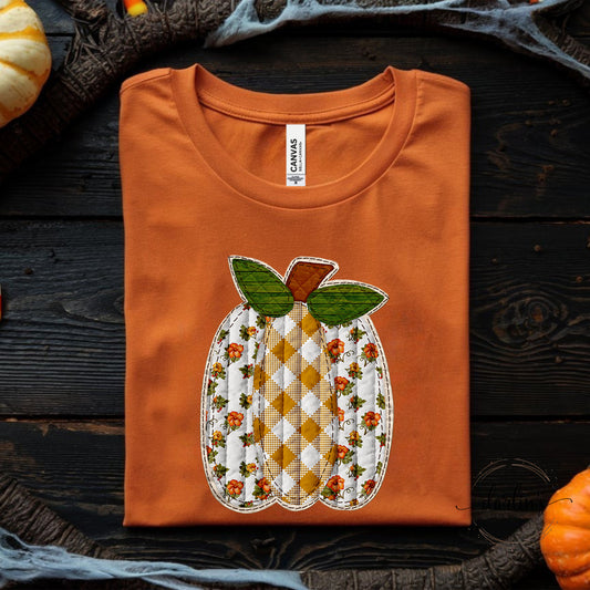 Quilted Pumpkin Shirt
