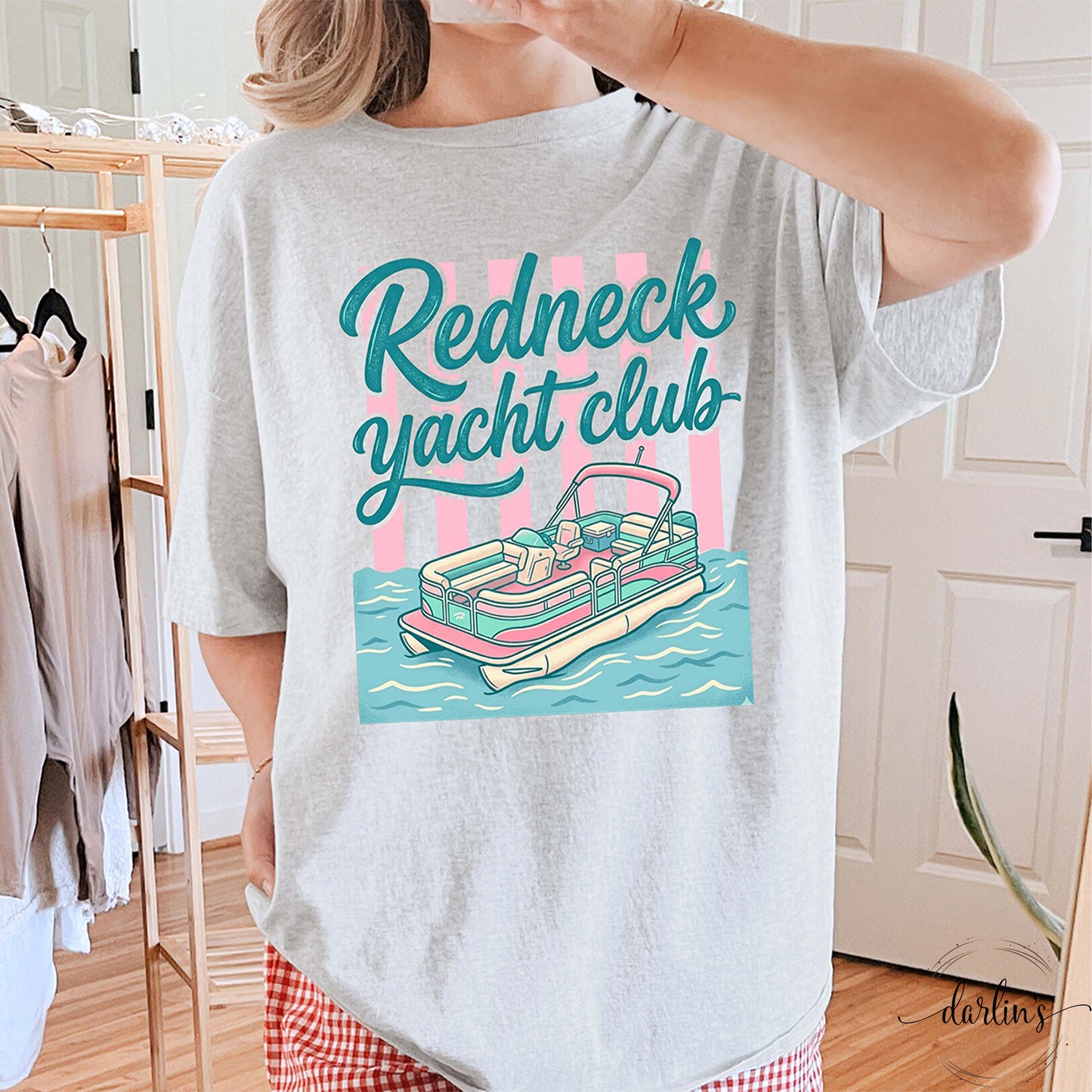 Redneck Yacht Club Pink Shirt