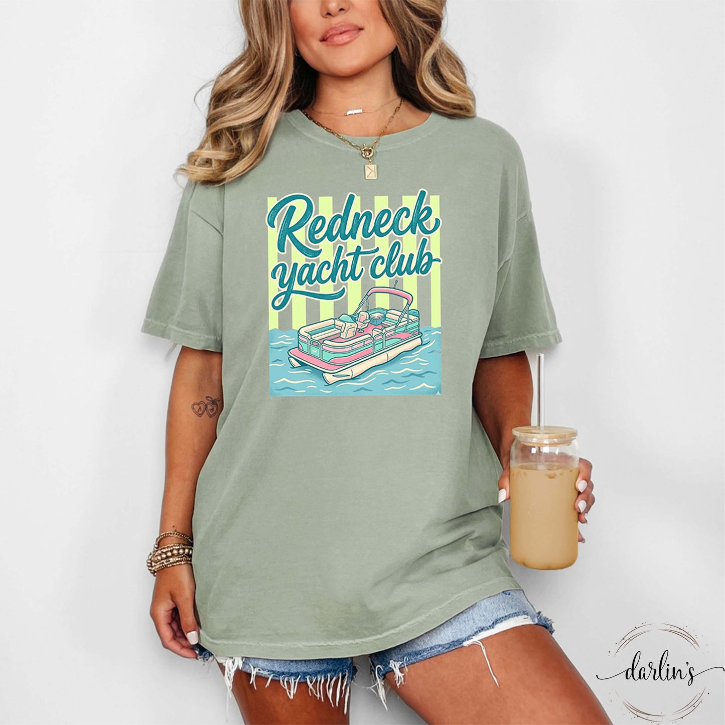 Redneck Yacht Club Yellow Shirt