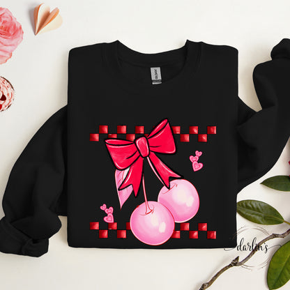 Retro Cherry With Bow Shirt