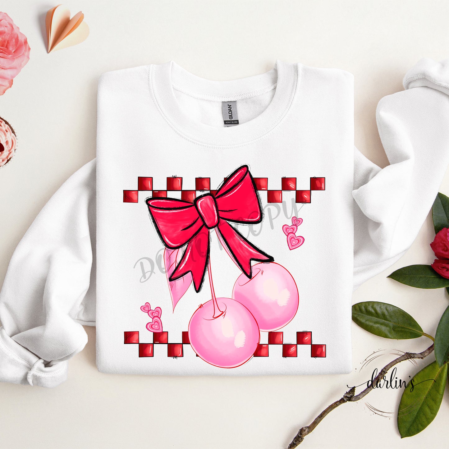 Retro Cherry With Bow Shirt