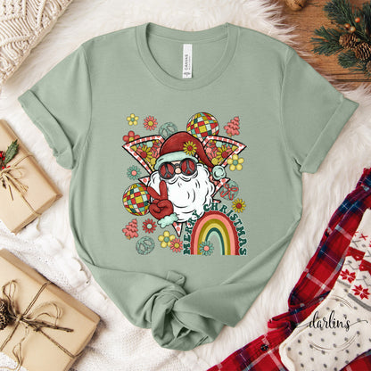 Retro Lightning Santa Shirt