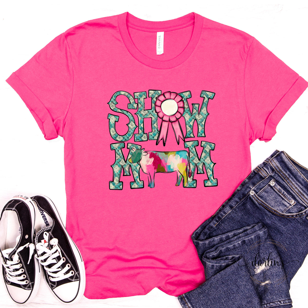 Show Mom Cow Shirt