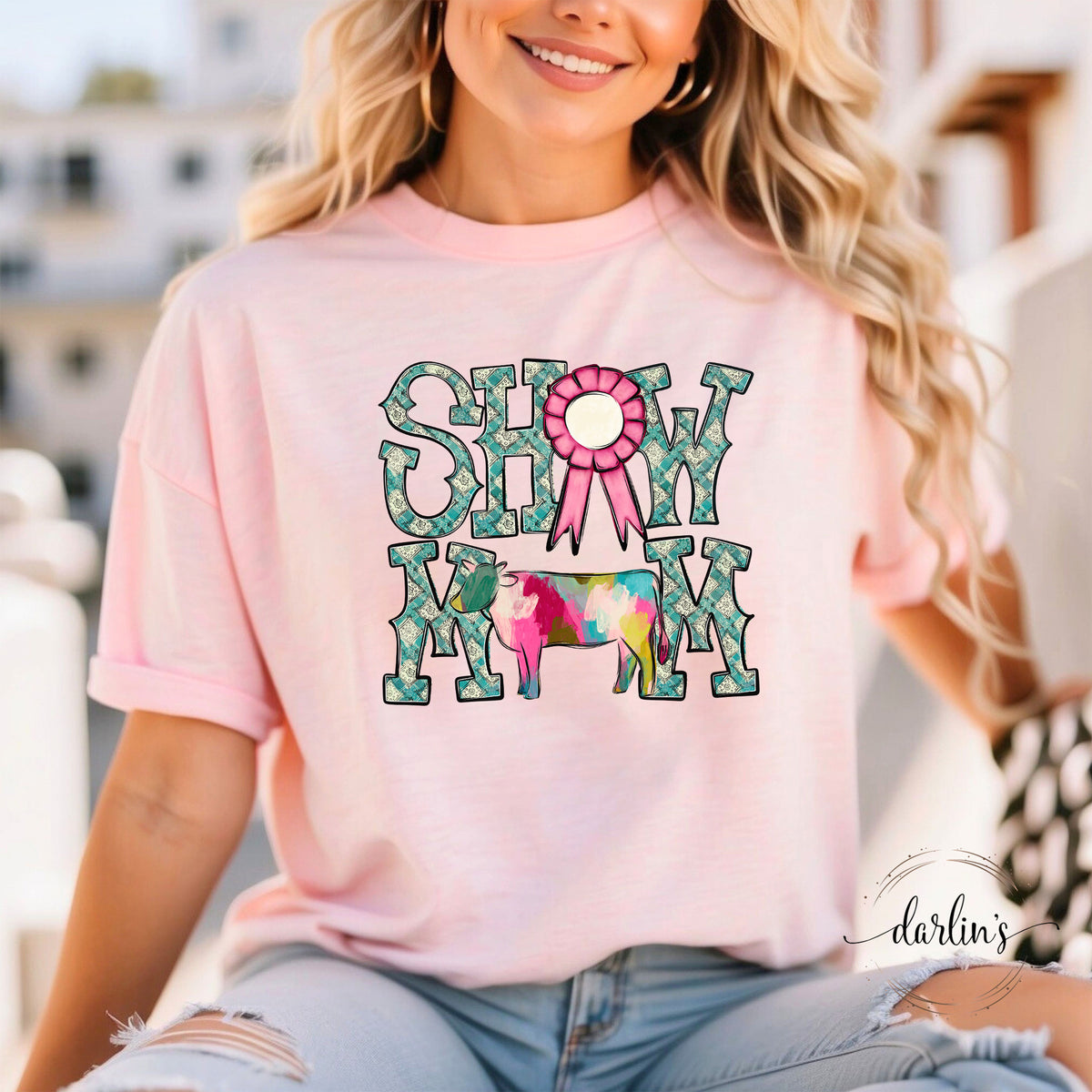 Show Mom Cow Shirt