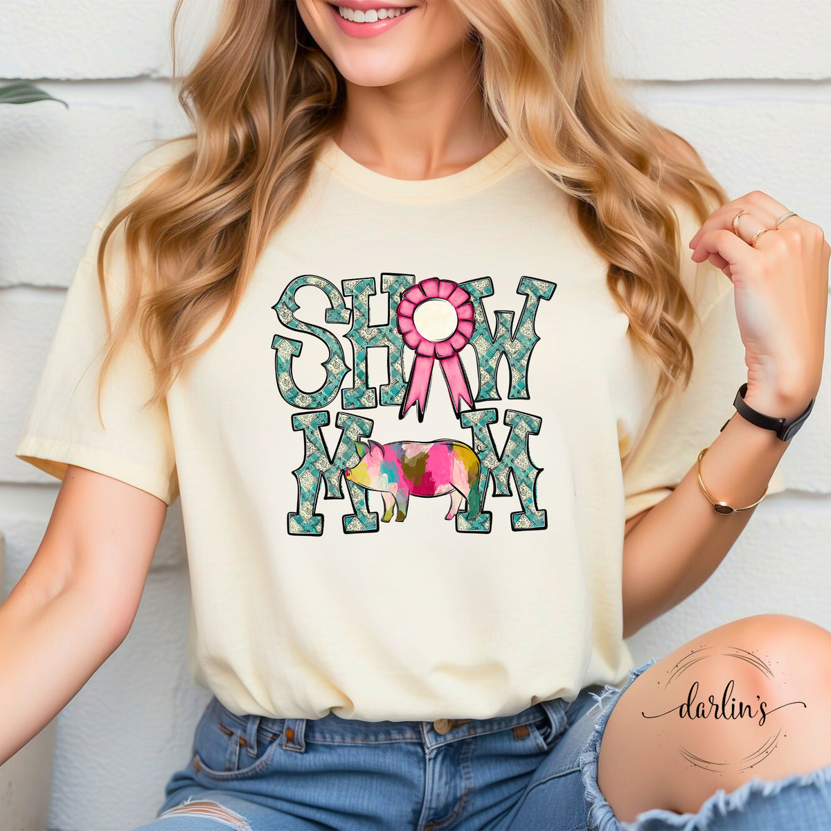 Show Mom Pig Shirt