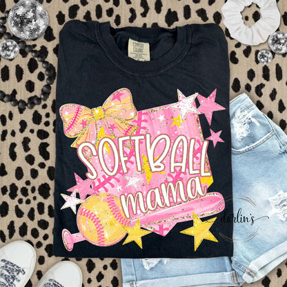 Softball Family Name Customizable Shirt