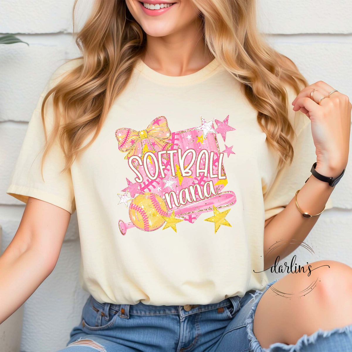 Softball Family Name Customizable Shirt