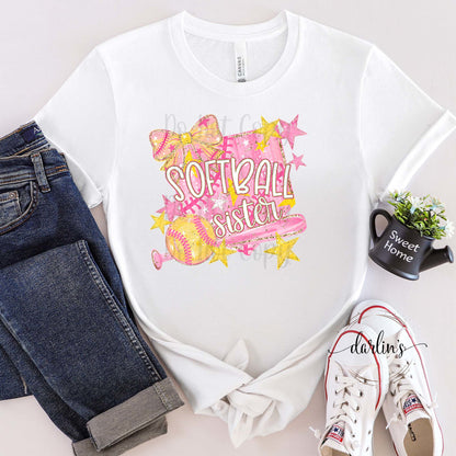 Softball Family Name Customizable Shirt