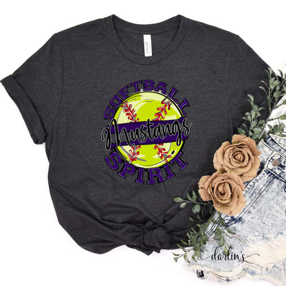 Softball Spirit Mustangs Shirt