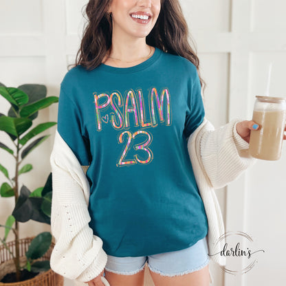 Spaced Out Painted Psalm 23 Shirt