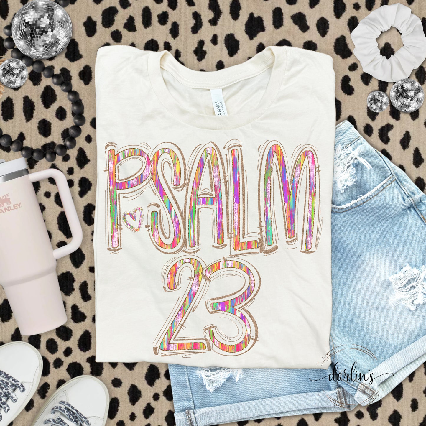 Spaced Out Painted Psalm 23 Shirt