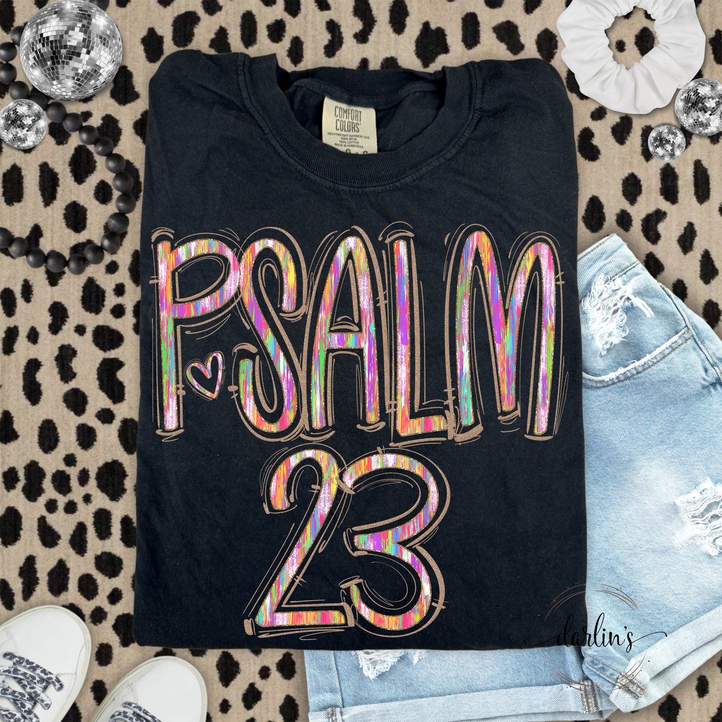 Spaced Out Painted Psalm 23 Shirt