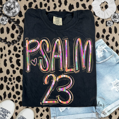 Spaced Out Painted Psalm 23 Shirt
