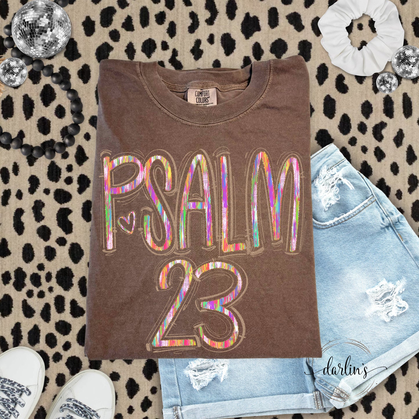 Spaced Out Painted Psalm 23 Shirt