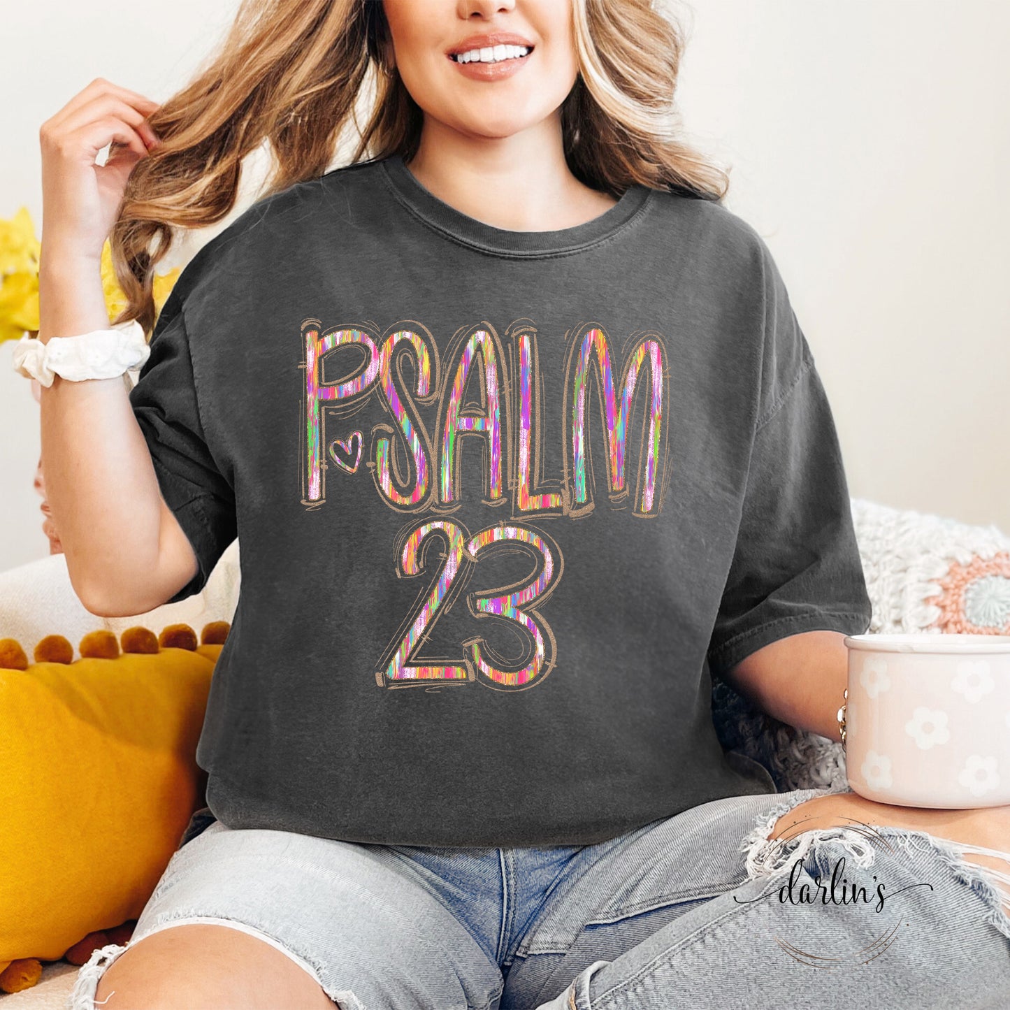 Spaced Out Painted Psalm 23 Shirt