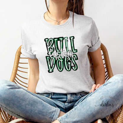 Bull Dogs Spirit Stacked Custom Shirt
