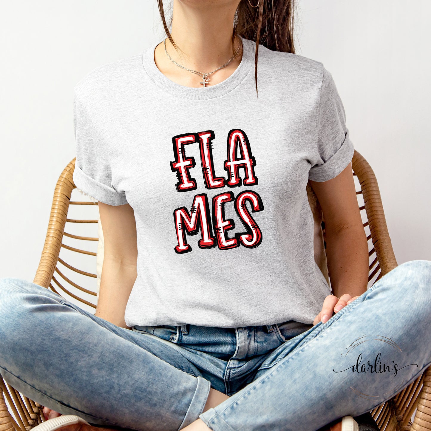 Flames Spirit Stacked Custom Shirt