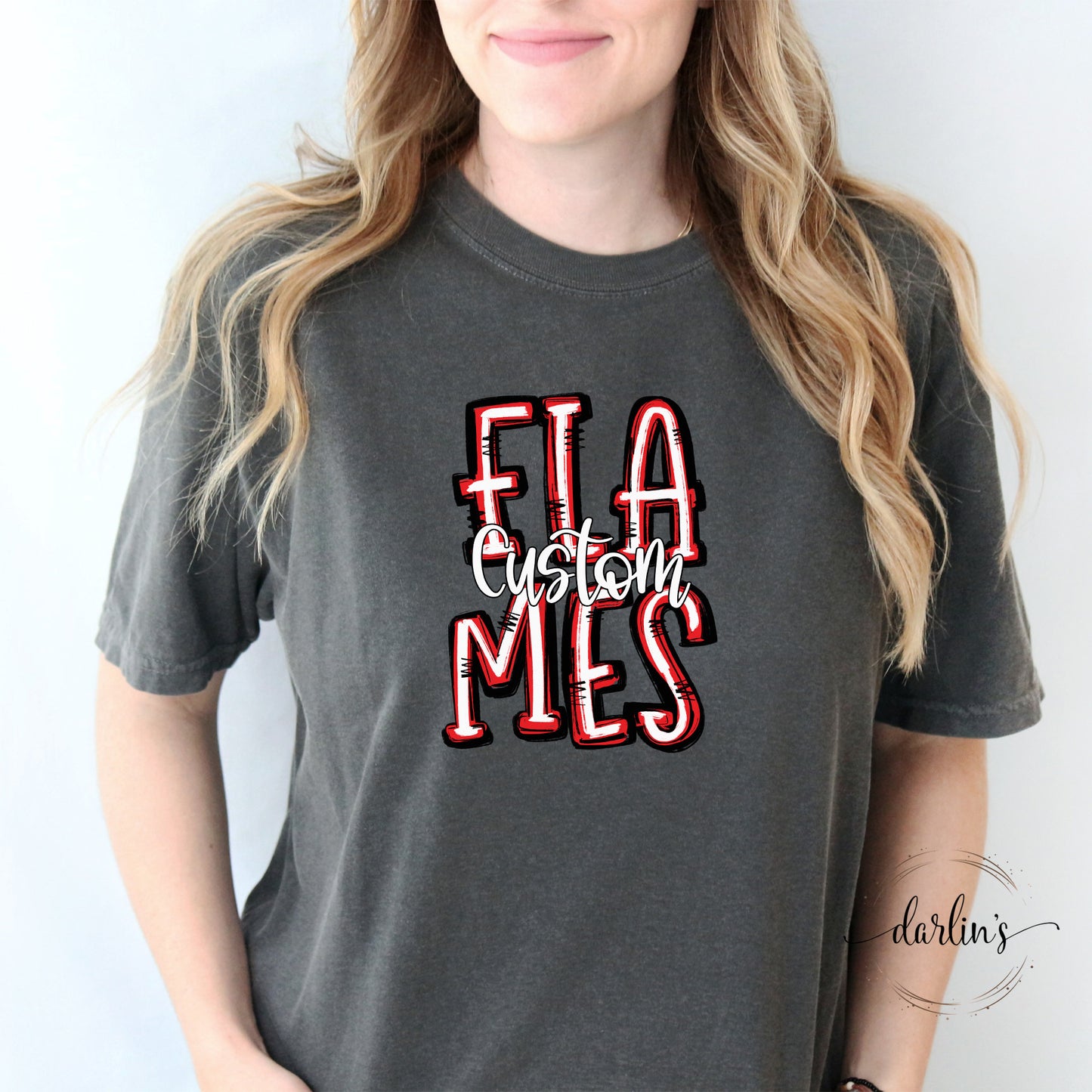 Flames Spirit Stacked Custom Shirt