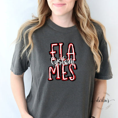 Flames Spirit Stacked Custom Shirt