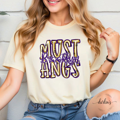 Mustangs Spirit Stacked Custom Shirt