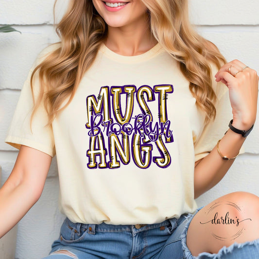 Mustangs Spirit Stacked Custom Shirt