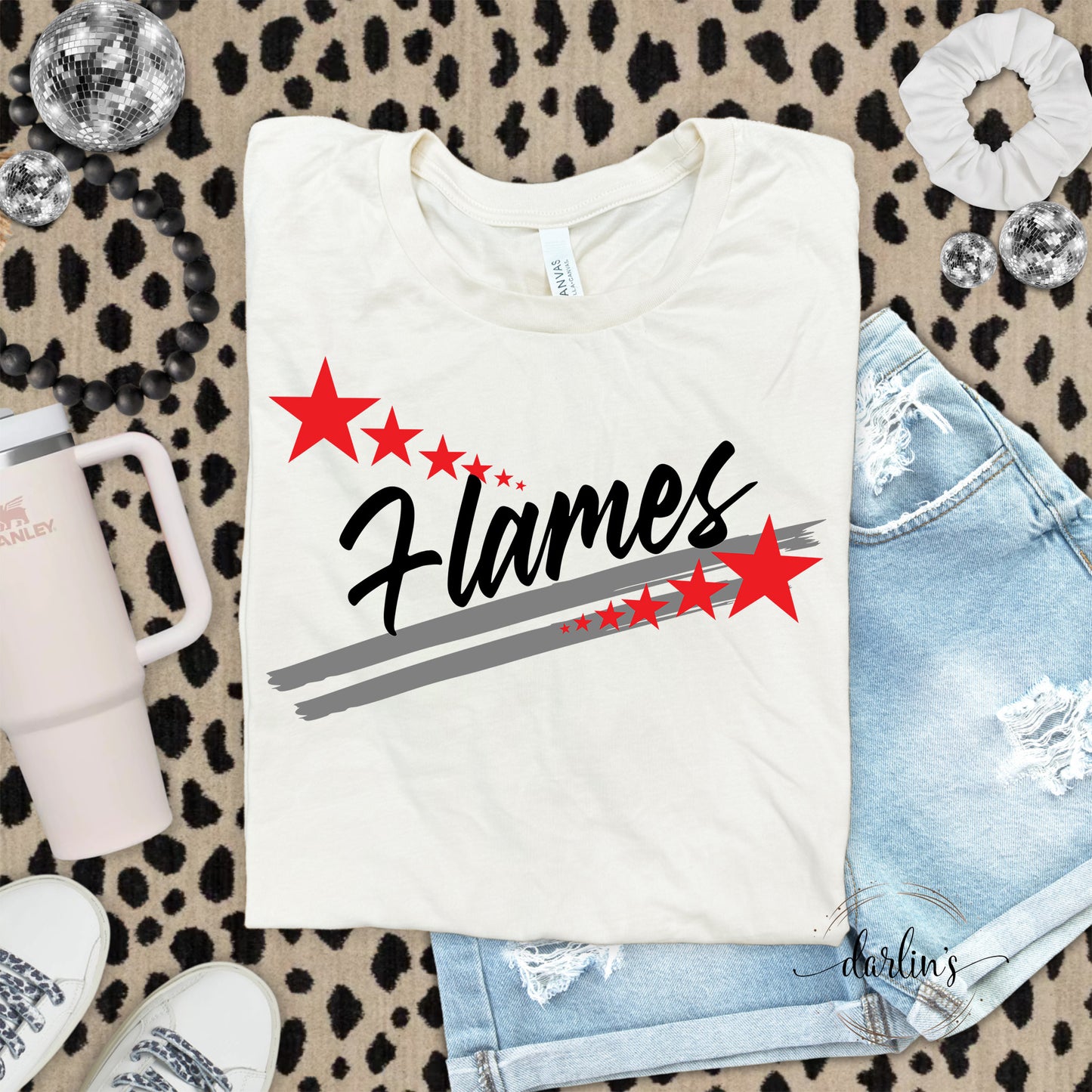 Spirit Stars Mascots Flames Shirt