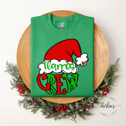 Santa Crew Mascots - Flames Shirt