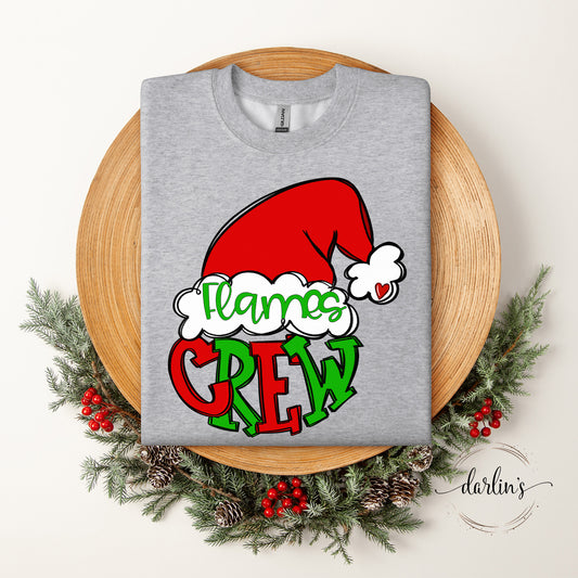 Santa Crew Mascots - Flames Shirt